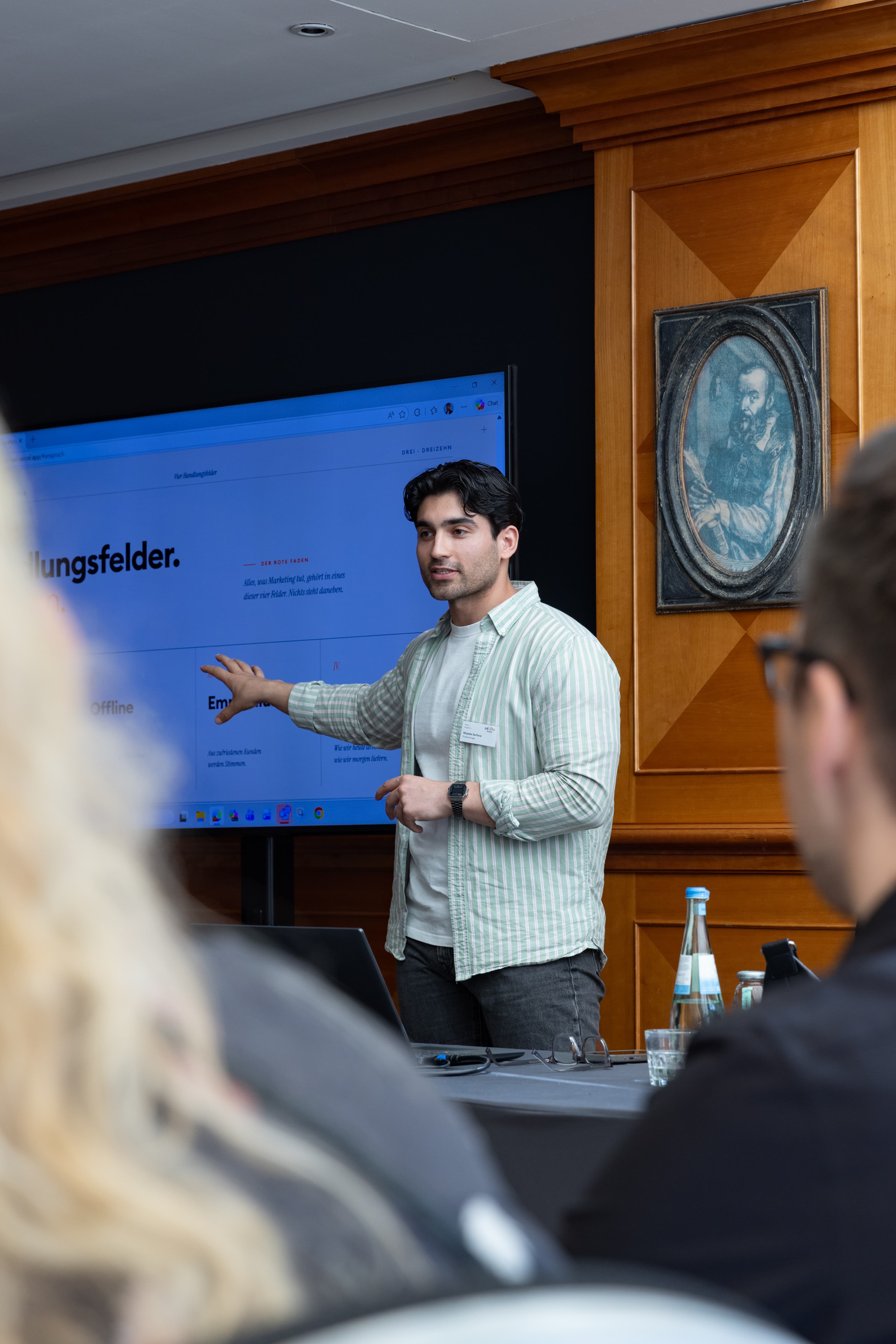 Mujtaba Sarfaraz beim Marketing-Vortrag, DigitalKlar Oberlausitz